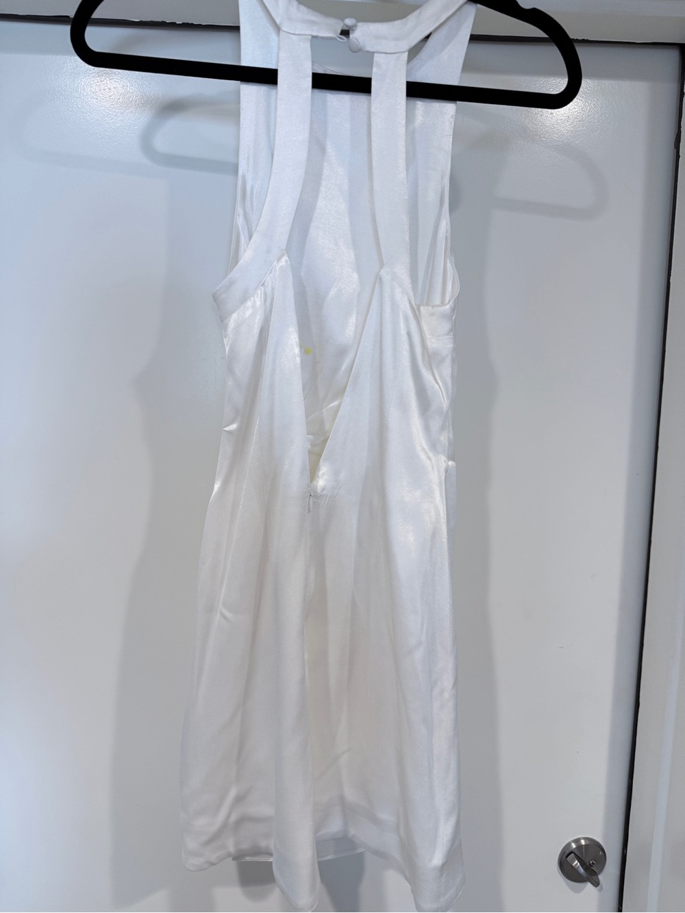 For Love And Lemons Cream Satin Twist-Detail Mini Dress - Picture 3 of 6